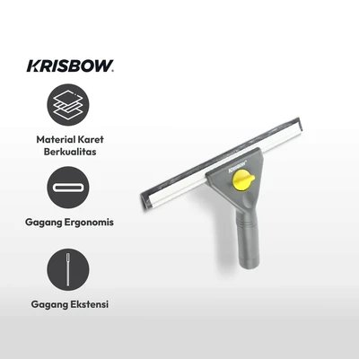 Gambar Krisbow Alat Pembersih Kaca Dengan Handle 25.4 cm