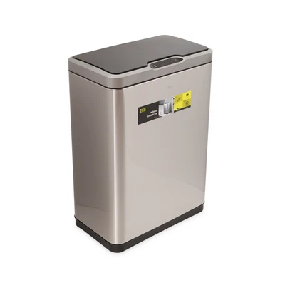 Gambar Eko Caravel Tempat Sampah Sensor Gerak Stainless Steel 68 Liter - Silver