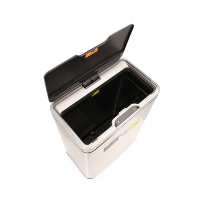Gambar Eko Caravel Tempat Sampah Sensor Gerak Stainless Steel 68 Liter - Silver