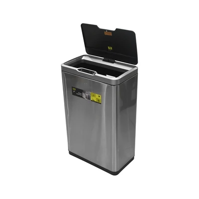 Gambar Eko Caravel Tempat Sampah Sensor Gerak Stainless Steel 80 Liter - Silver