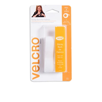 Gambar Velcro Perekat Untuk Bahan Kain 60.9x9 cm - Putih