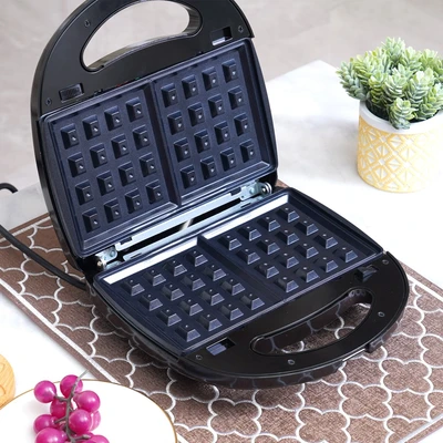 Gambar Klaz Toaster Sandwich Waffle 3 In 1 - Hitam