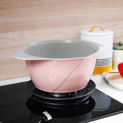 Gambar Cheftopf Panci Casserole Ceramic Coating 26 cm - Pink