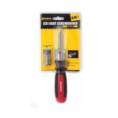 Jual Krisbow Obeng 4 In 1 Dengan Lampu Led Merah Terbaru | Ruparupa