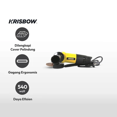 Gambar Krisbow Mesin Gerinda Angle Grinder 4 Inci 540 Watt Irag41