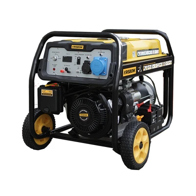 Gambar Krisbow Genset Bensin 8500 Watt 1ph Open KRP85 - Kuning/Hitam