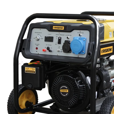 Gambar Krisbow Genset Bensin 8500 Watt 1ph Open KRP85 - Kuning/Hitam