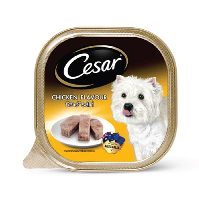Gambar Cesar Makanan Anjing Basah Chicken 100 gr