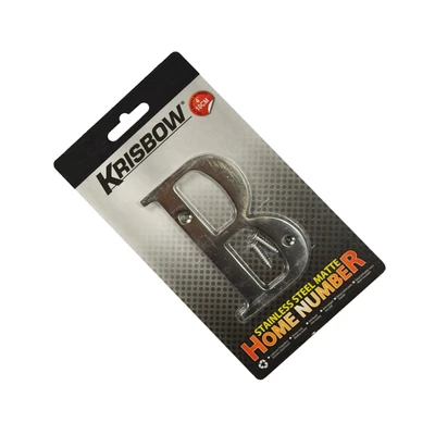 Gambar Krisbow Huruf Rumah B Stainless Steel 10 cm