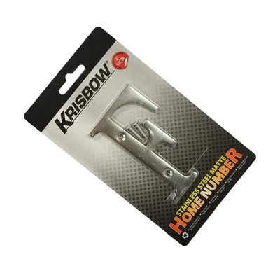 Gambar Krisbow Huruf Rumah F Stainless Steel 10 cm