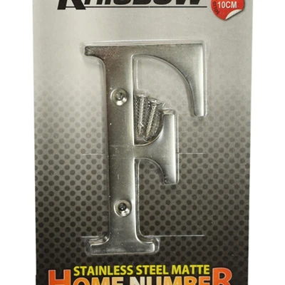 Gambar Krisbow Huruf Rumah F Stainless Steel 10 cm