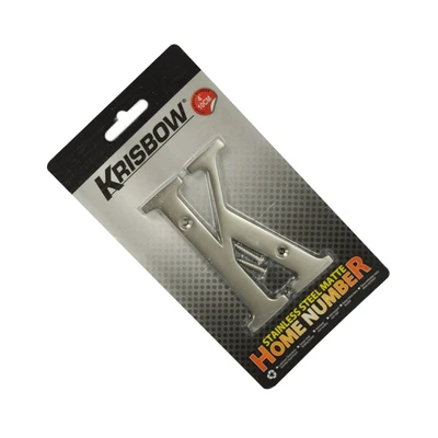 Gambar Krisbow Huruf Rumah K Stainless Steel 10 cm
