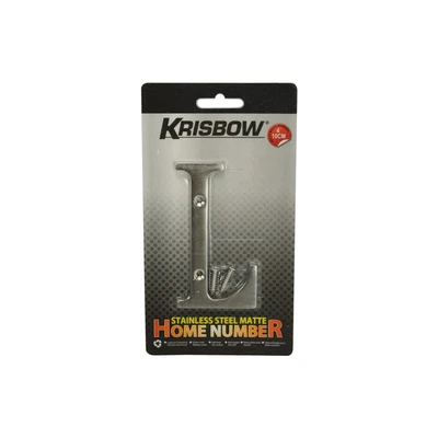 Gambar Krisbow Huruf Rumah L Stainless Steel 10 cm