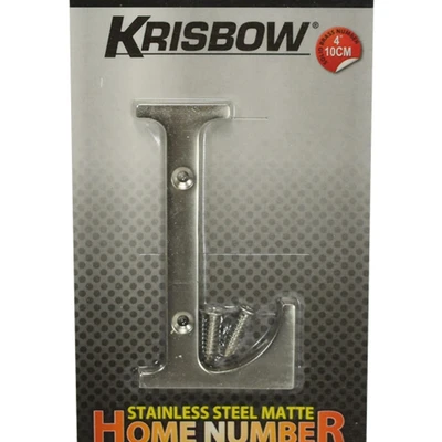 Gambar Krisbow Huruf Rumah L Stainless Steel 10 cm