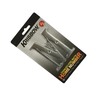 Gambar Krisbow Huruf Rumah M Stainless Steel 10 cm