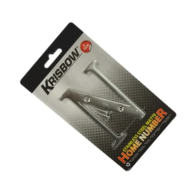Gambar Krisbow Huruf Rumah N Stainless Steel 10 cm
