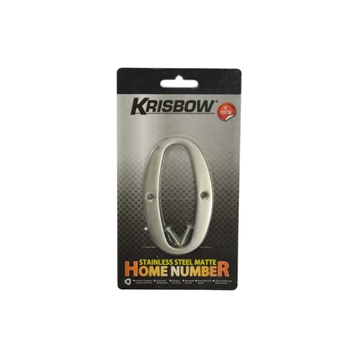 Gambar Krisbow Huruf Rumah O Stainless Steel 10 cm