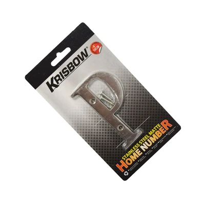 Gambar Krisbow Huruf Rumah P Stainless Steel 10 cm