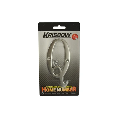 Gambar Krisbow Huruf Rumah Q Stainless Steel 10 cm