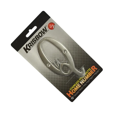 Gambar Krisbow Huruf Rumah Q Stainless Steel 10 cm
