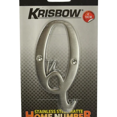Gambar Krisbow Huruf Rumah Q Stainless Steel 10 cm