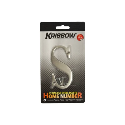 Gambar Krisbow Huruf Rumah S Stainless Steel 10 cm