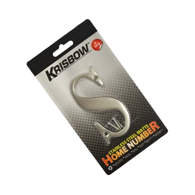 Gambar Krisbow Huruf Rumah S Stainless Steel 10 cm