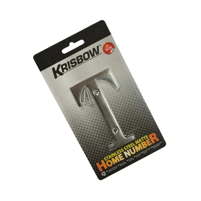 Gambar Krisbow Huruf Rumah T Stainless Steel 10 cm