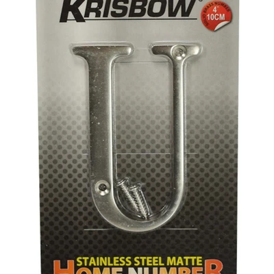 Gambar Krisbow Huruf Rumah U Stainless Steel 10 cm