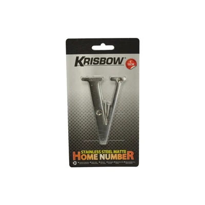 Gambar Krisbow Huruf Rumah V Stainless Steel 10 cm