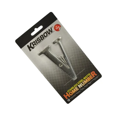 Gambar Krisbow Huruf Rumah V Stainless Steel 10 cm