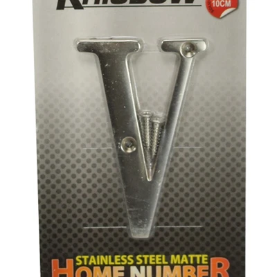 Gambar Krisbow Huruf Rumah V Stainless Steel 10 cm
