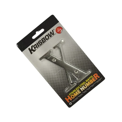 Gambar Krisbow Huruf Rumah x Stainless Steel 10 cm