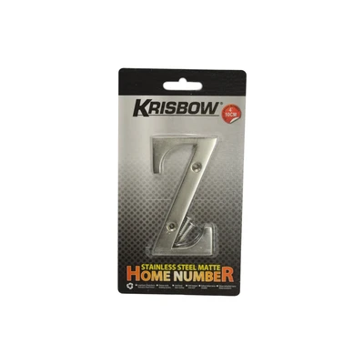 Gambar Krisbow Huruf Rumah Z Stainless Steel 10 cm