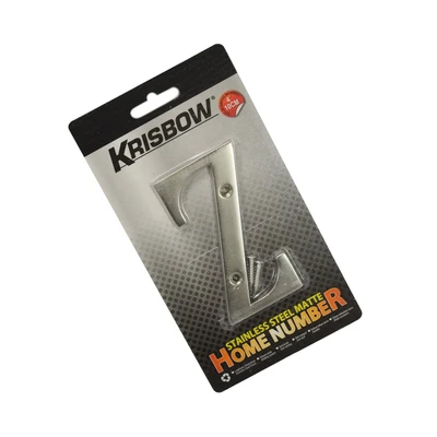 Gambar Krisbow Huruf Rumah Z Stainless Steel 10 cm