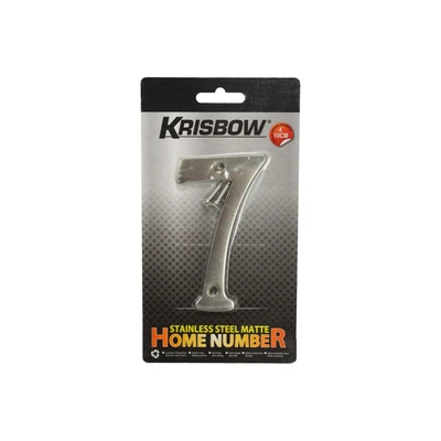 Gambar Krisbow Angka Rumah 7 Stainless Steel 10 cm