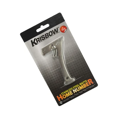 Gambar Krisbow Angka Rumah 7 Stainless Steel 10 cm