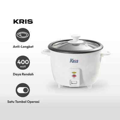 Gambar Kris 1 Ltr Rice Cooker Manual - Putih