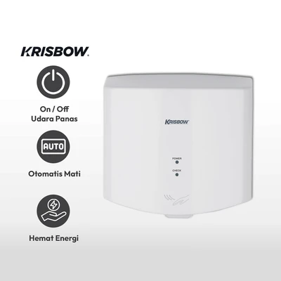 Gambar Krisbow Hand Dryer High Speed AK2630K - Putih