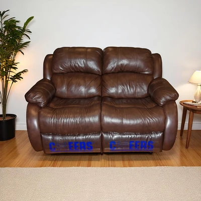 Gambar Cheers Madison Sofa Recliner Kulit 2 Seater - Cokelat