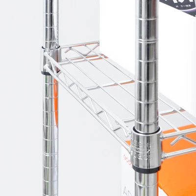 Gambar Masterspace Rak Troli Kawat Heavy Duty 4 Tingkat - Silver