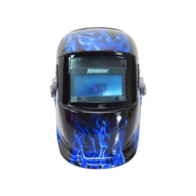 Gambar Krisbow Helm Las Dengan Pengatur Gelap Kaca - Hitam