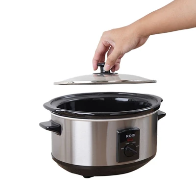 Gambar Kris Slow Cooker Oval 3.5 Liter - Silver