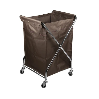 Gambar Krisbow Troli Laundry X Frame 68x59x105 cm - Cokelat