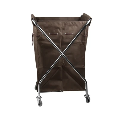 Gambar Krisbow Troli Laundry X Frame 68x59x105 cm - Cokelat
