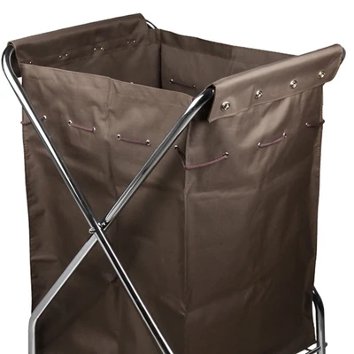 Gambar Krisbow Troli Laundry X Frame 68x59x105 cm - Cokelat