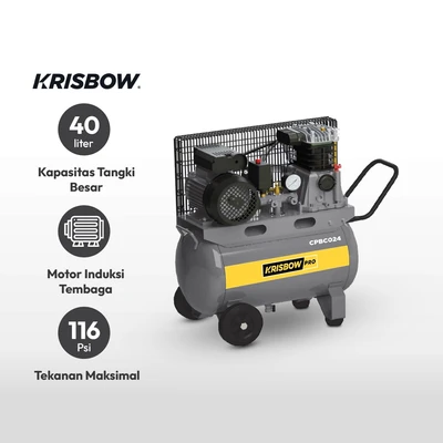 Gambar Krisbow Kompresor Angin Italian Design 2Hp 40L 8Bar Cpbc024