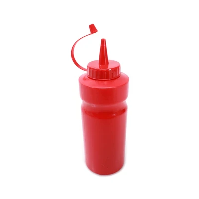 Gambar Krishome Botol Saus Plastik 370 ml - Merah