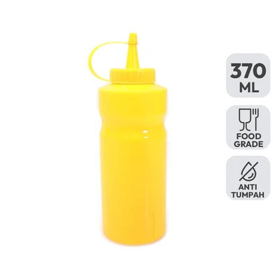 Gambar Krishome Botol Saus Plastik 370 ml - Kuning