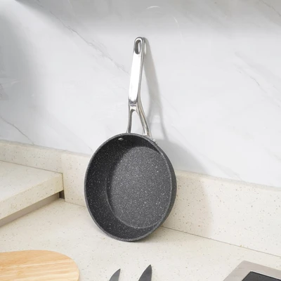 Gambar Starfrit The Rock Wajan Penggorengan Aluminium 20 cm - Hitam